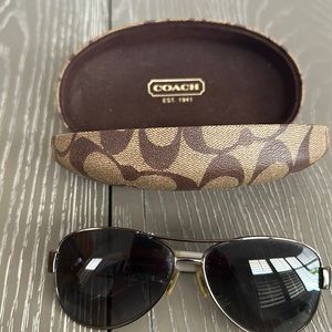 Coach eyeglasses case with Coach sunglasses